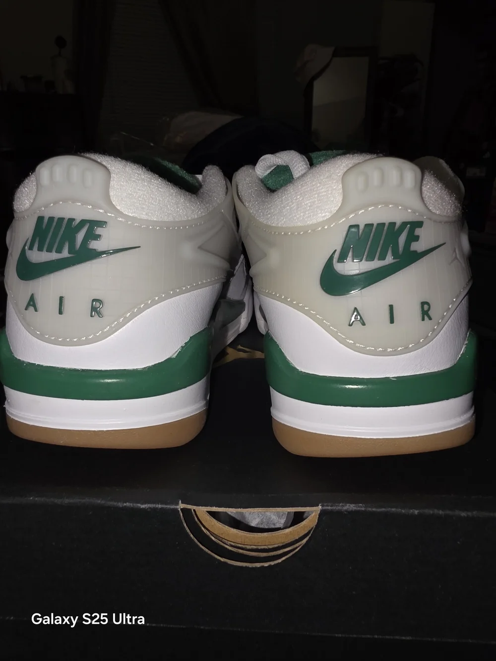 Air Jordan 4 RM. New In Box. Green, White & Grey. 4.5Y/6W